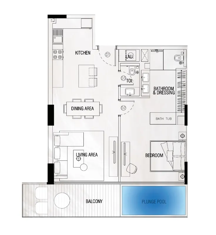 Peace Homes Development Sky Suites floor plan