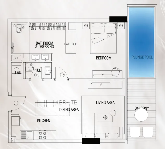 Peace Homes Development Sky Suites floor plan