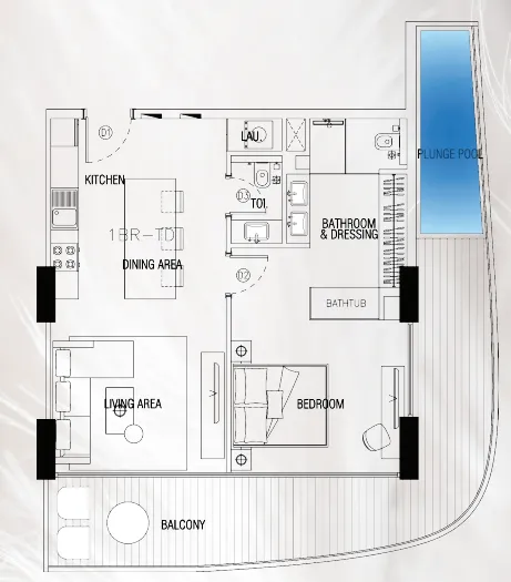 Peace Homes Development Sky Suites floor plan