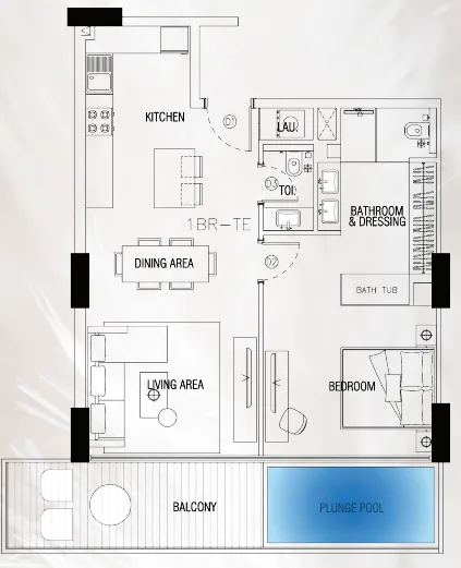 Peace Homes Development Sky Suites floor plan