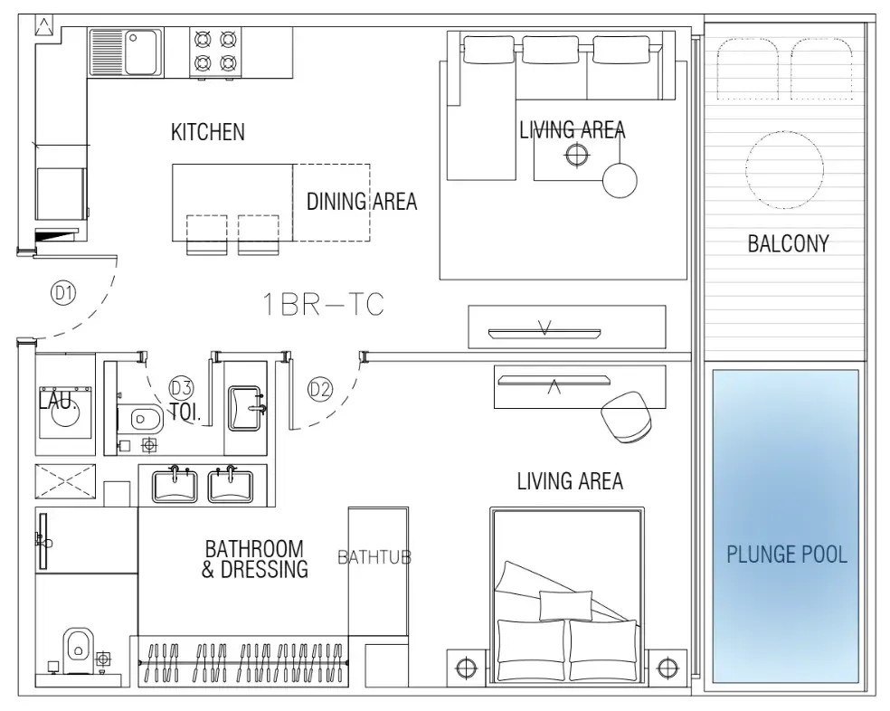 Peace Homes Development Sky Suites floor plan