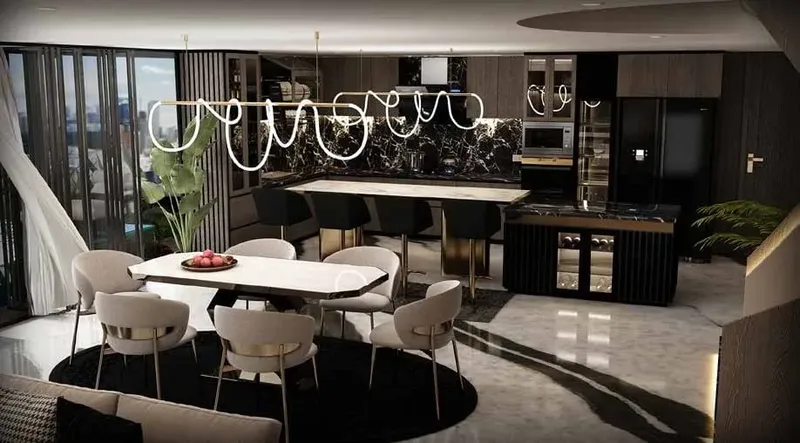 Interior at Sky Suites in JVC (Jumeirah Village Circle) Dubai