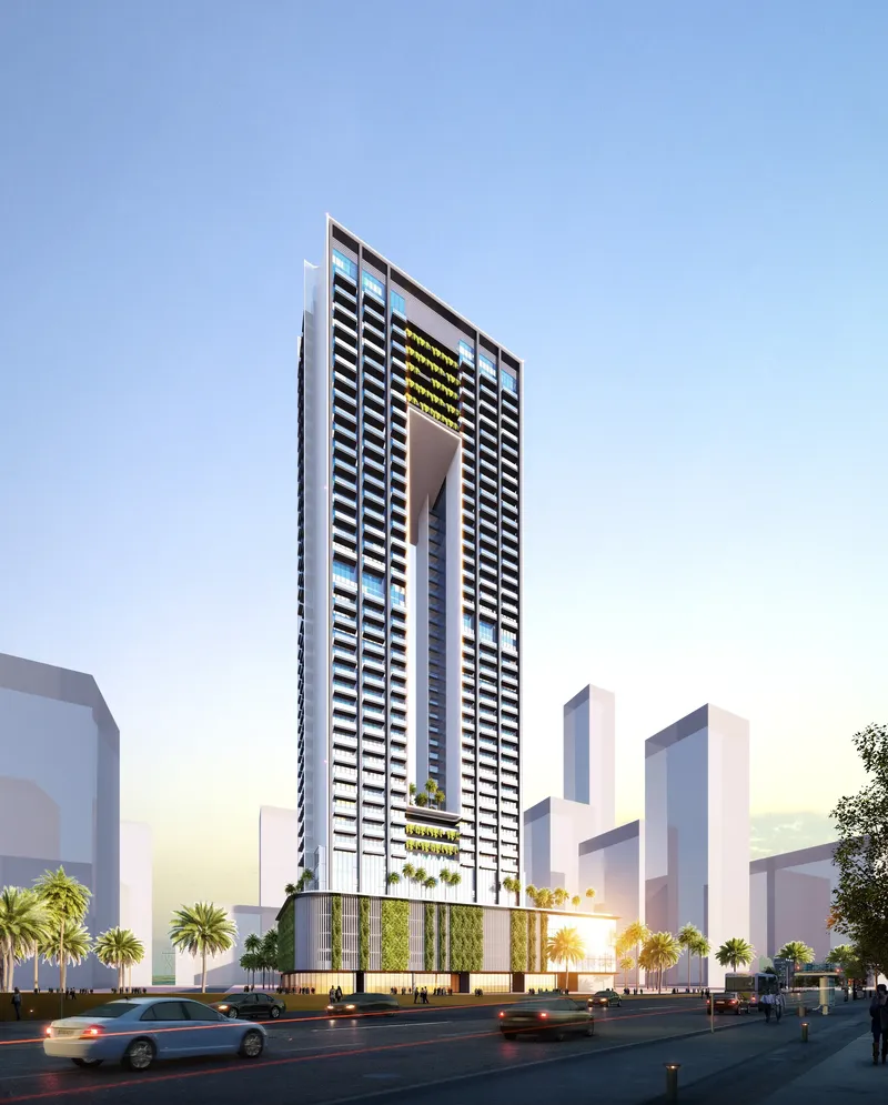 Exterior at SkyGate Tower in JVT (Jumeirah Village Triangle) Dubai
