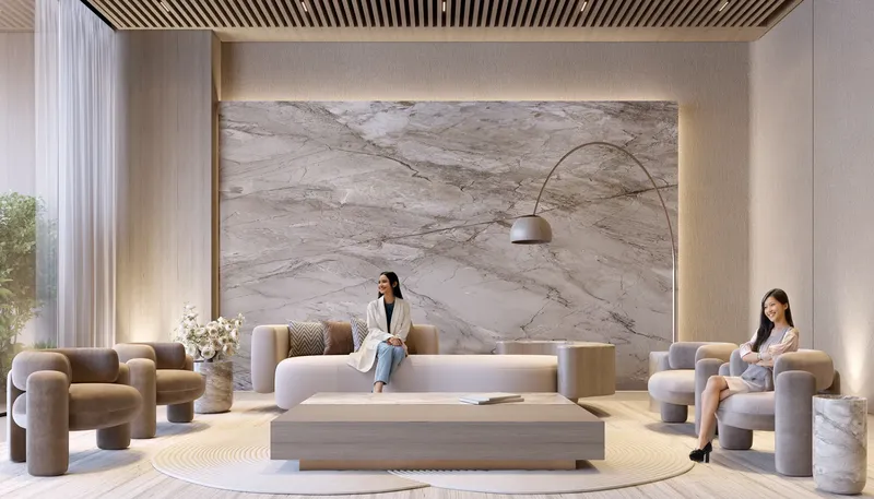 Lobby at SkyGate Tower in JVT (Jumeirah Village Triangle) Dubai
