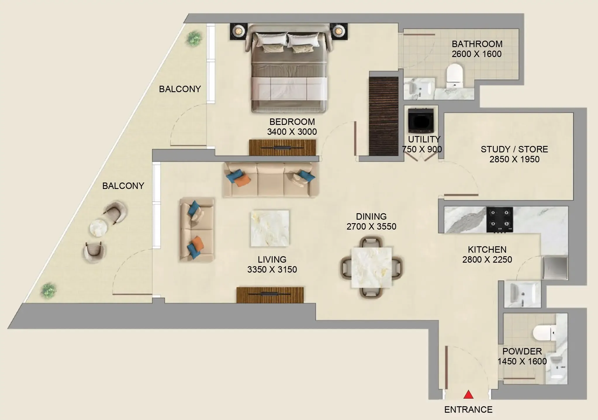 Sobha Skyvue Altier floor plan