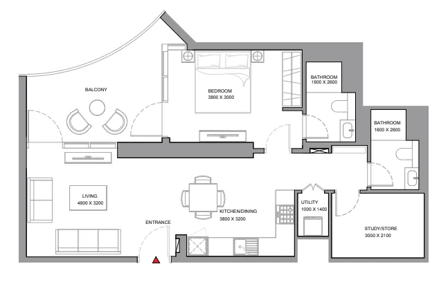 Sobha Skyvue Solair floor plan