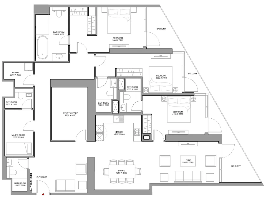 Sobha Skyvue Solair floor plan