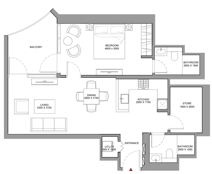 Sobha Skyvue Stellar floor plan