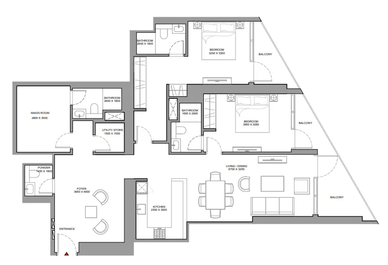 Sobha Skyvue Stellar floor plan