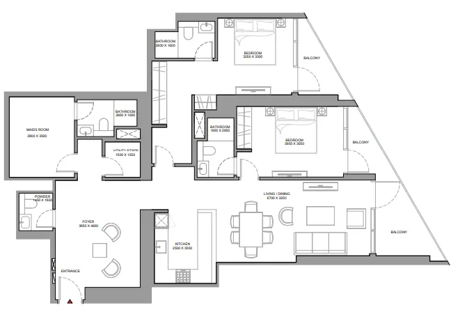 Sobha Skyvue Stellar floor plan
