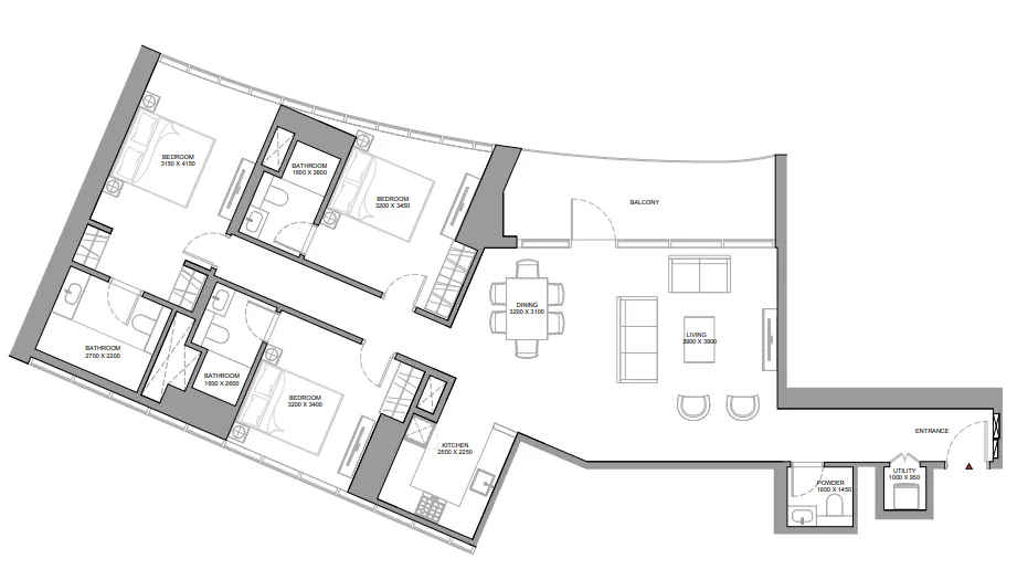 Sobha Skyvue Stellar floor plan