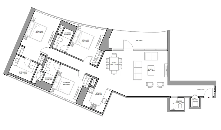 Sobha Skyvue Stellar floor plan