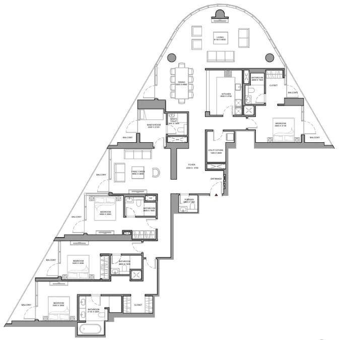 Sobha Skyvue Stellar floor plan