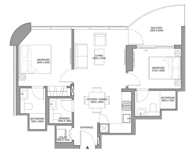 Sobha Sobha Aquamont floor plan
