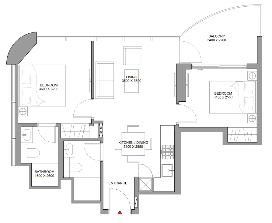 Sobha Sobha Aquamont floor plan