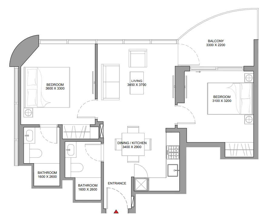 Sobha Sobha Aquamont floor plan