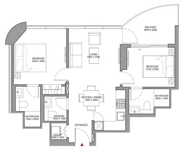 Sobha Sobha Aquamont floor plan