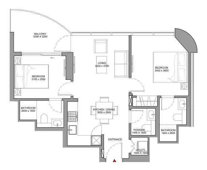 Sobha Sobha Aquamont floor plan