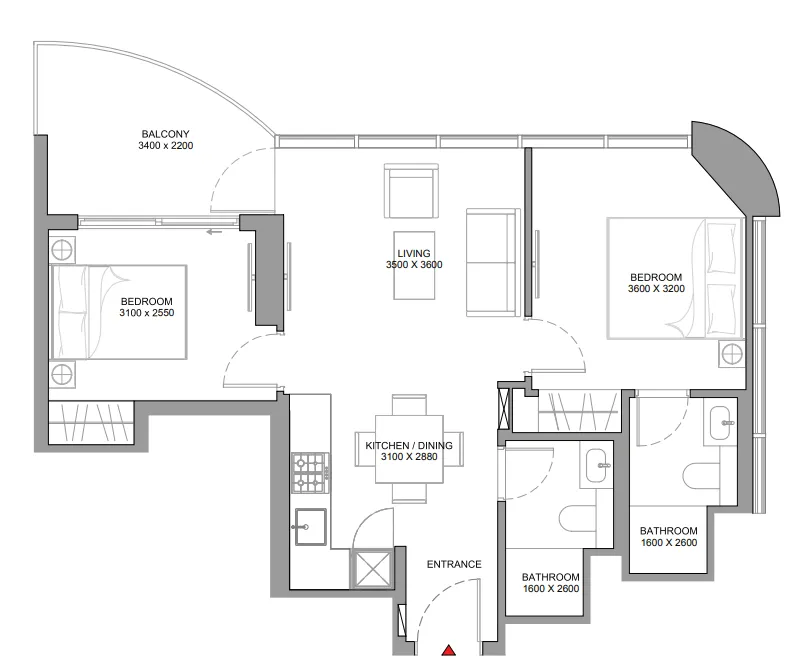 Sobha Sobha Aquamont floor plan