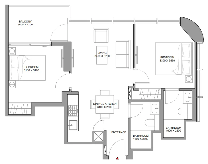 Sobha Sobha Aquamont floor plan