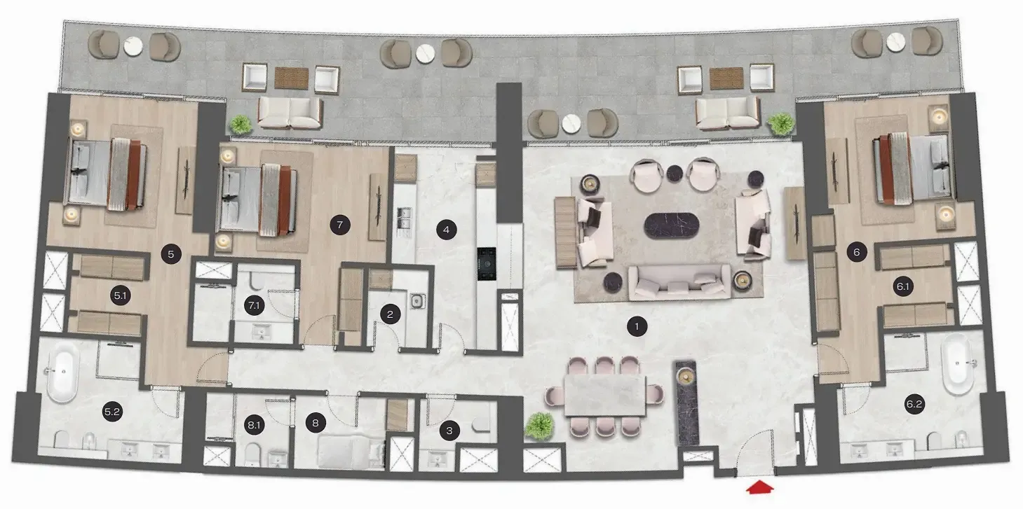 Sobha Sobha Seahaven floor plan