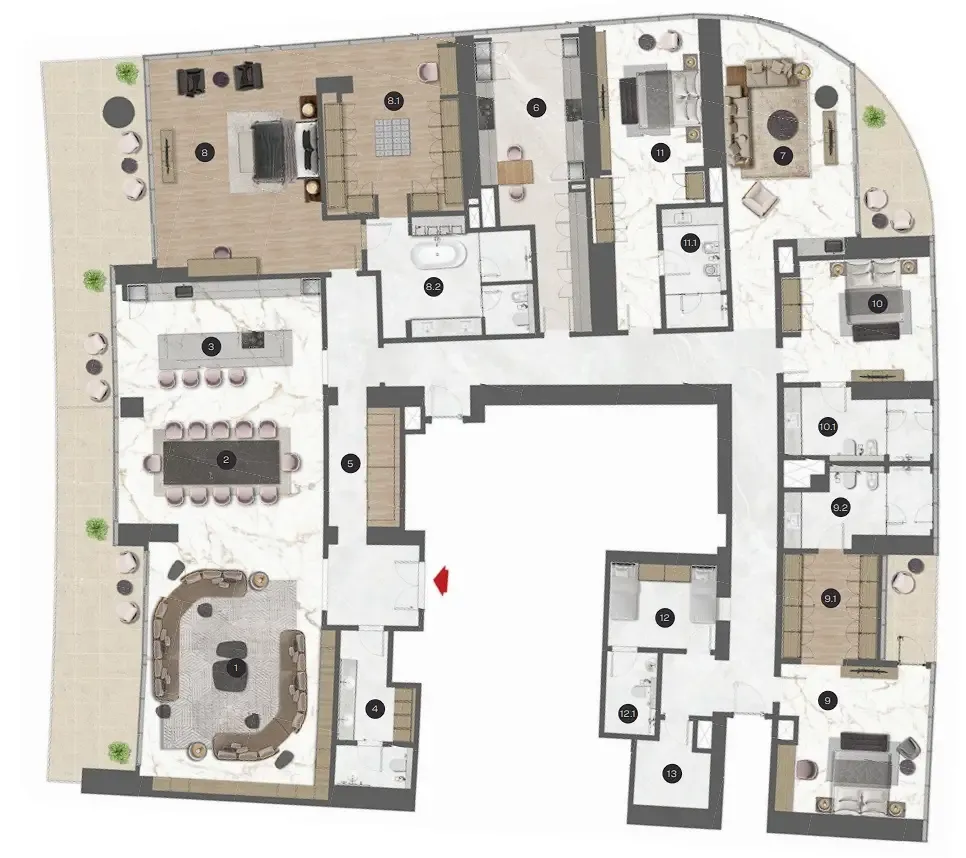 Sobha Sobha Seahaven floor plan