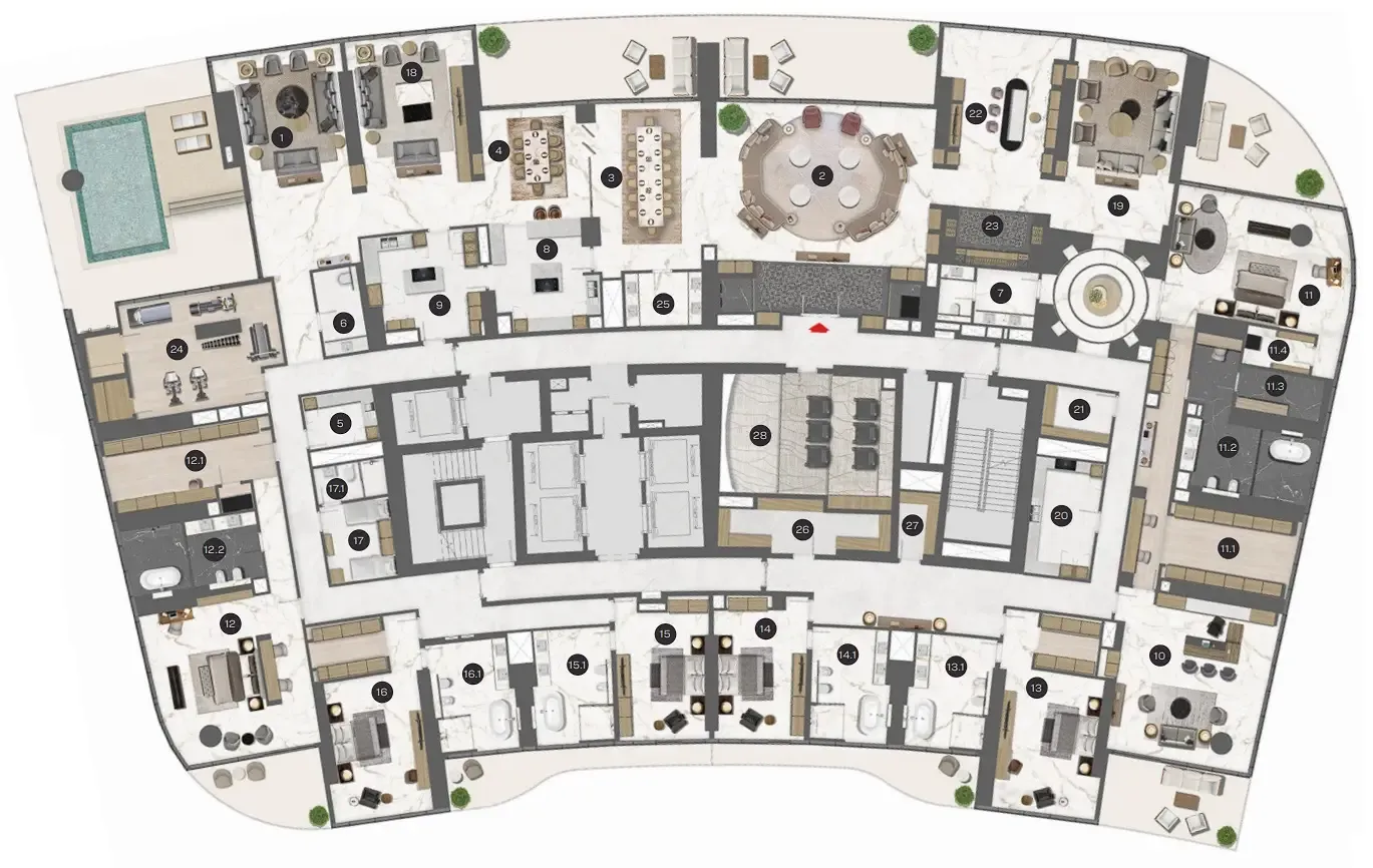 Sobha Sobha Seahaven floor plan