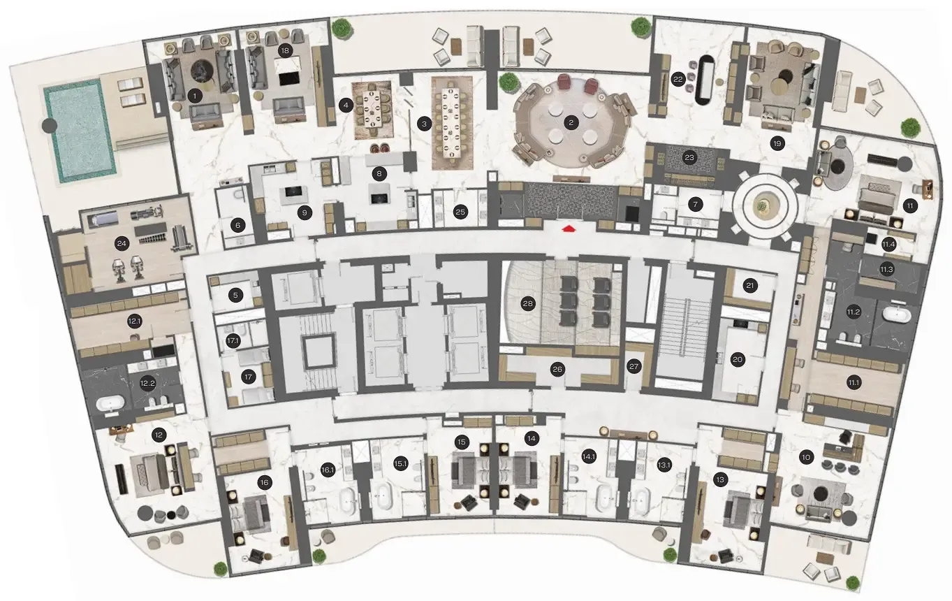 Sobha Sobha Seahaven floor plan