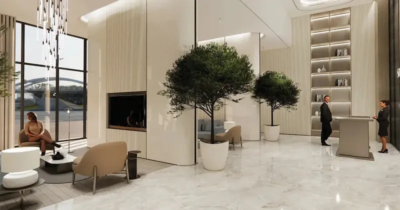 Lobby at Sobha Seahaven in Dubai Harbour Dubai