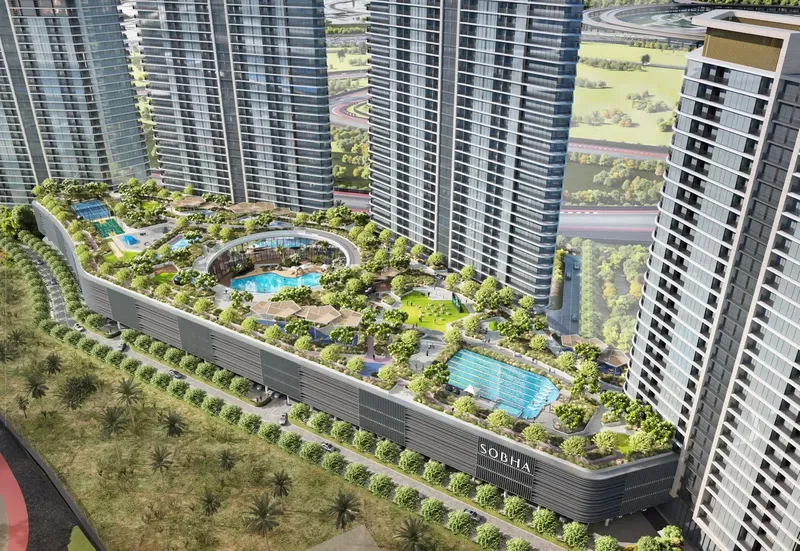 Exterior at Sobha Solis in Dubai Motor City Dubai