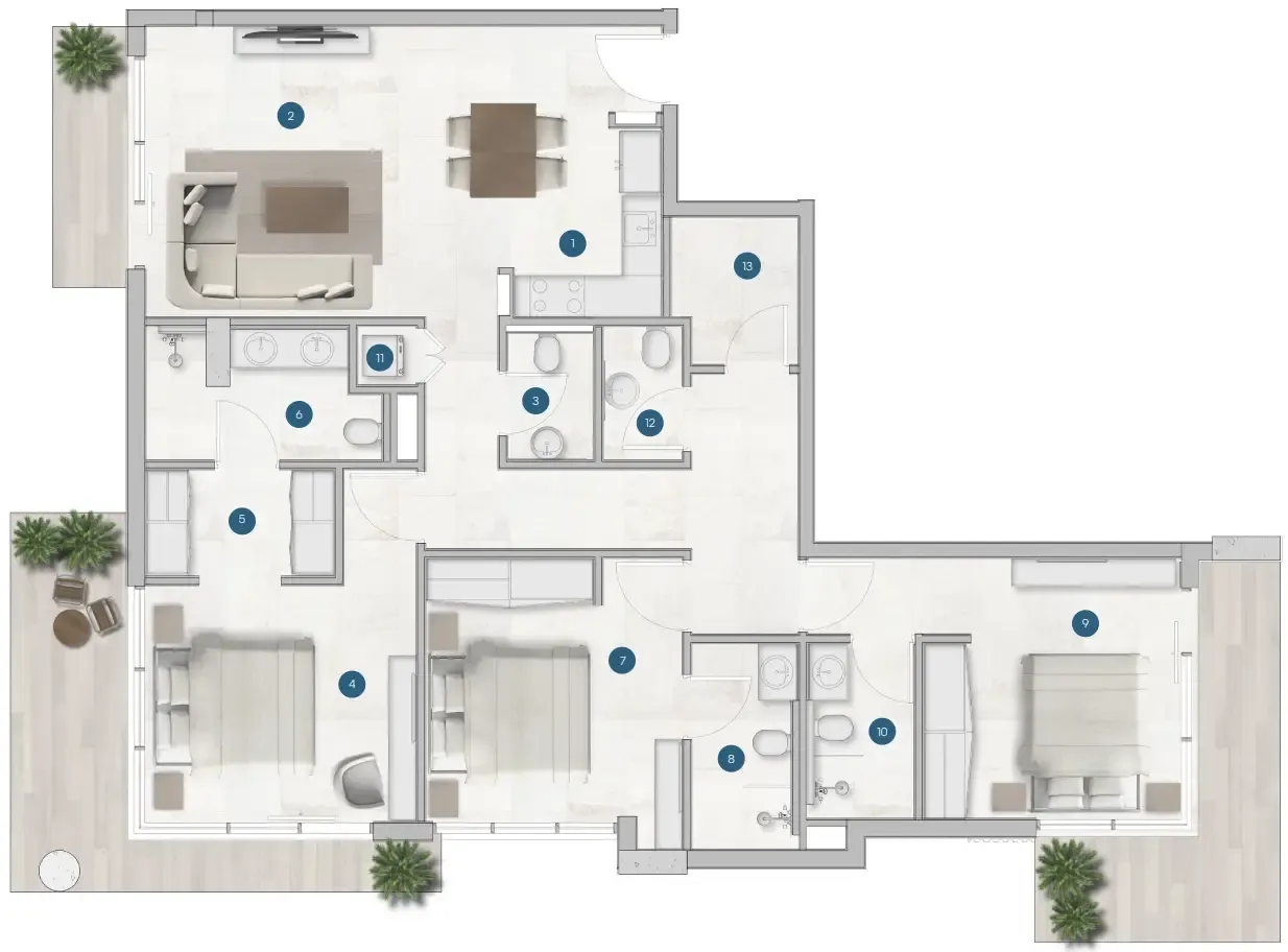 Centurion Sola Residences floor plan