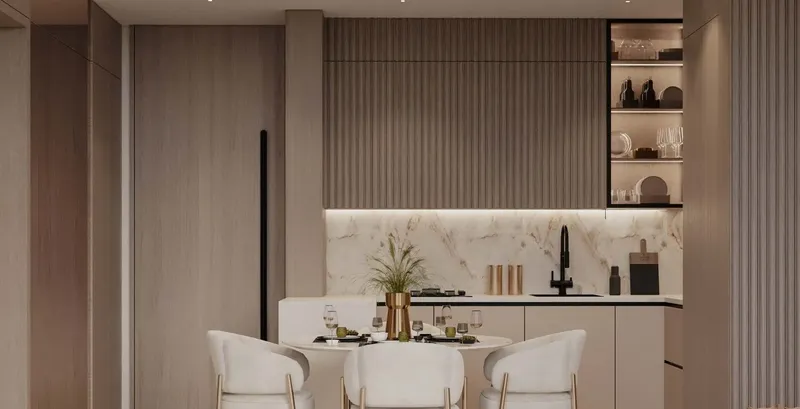 Interior at Sola Residences in Jebel Ali Village Dubai