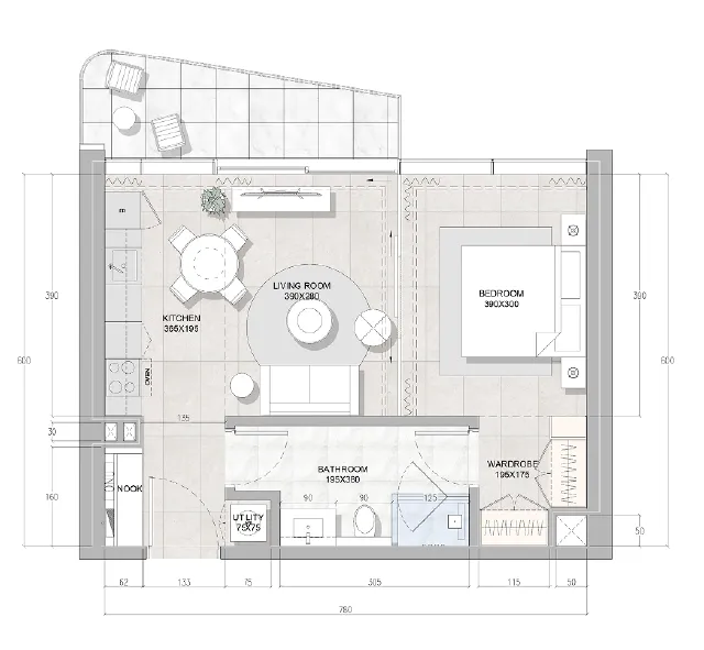 RAK Properties Solera Downtown Mina floor plan