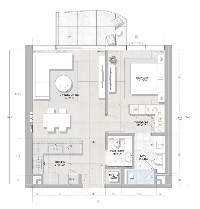 RAK Properties Solera Downtown Mina floor plan