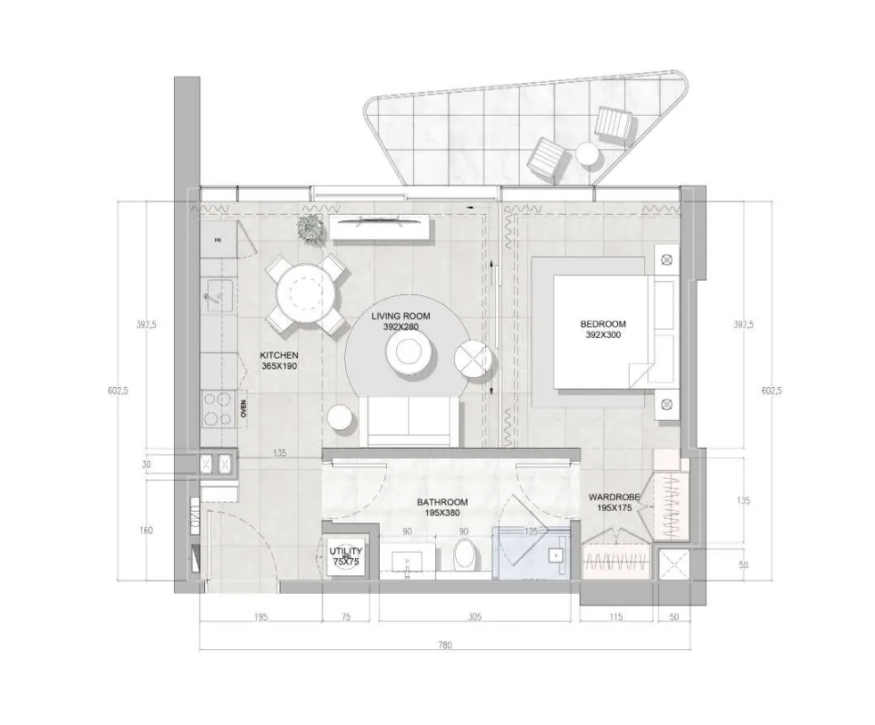 RAK Properties Solera Downtown Mina floor plan