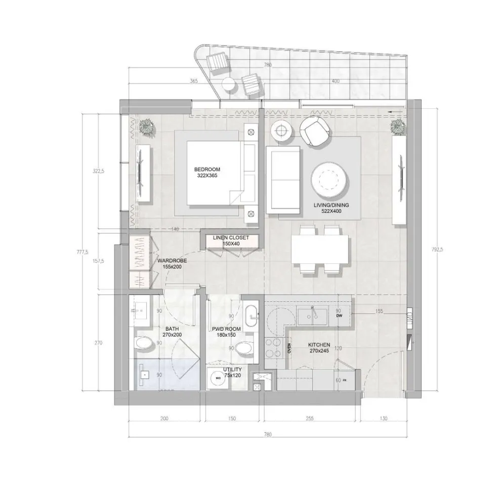 RAK Properties Solera Downtown Mina floor plan