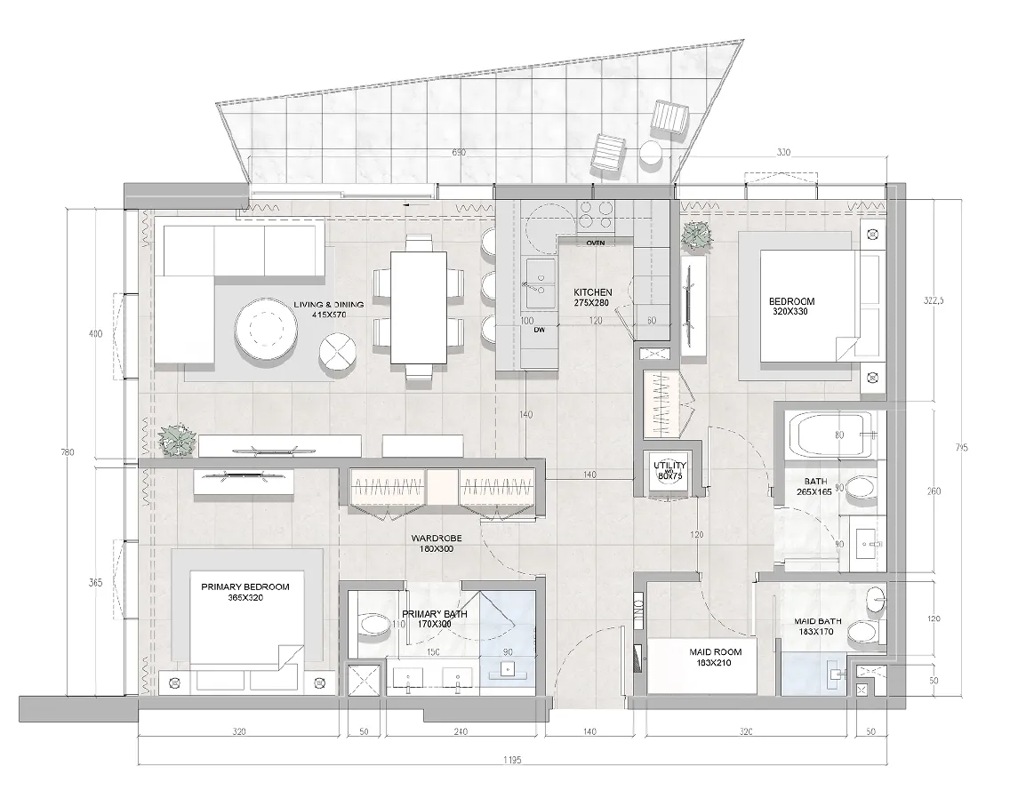 RAK Properties Solera Downtown Mina floor plan