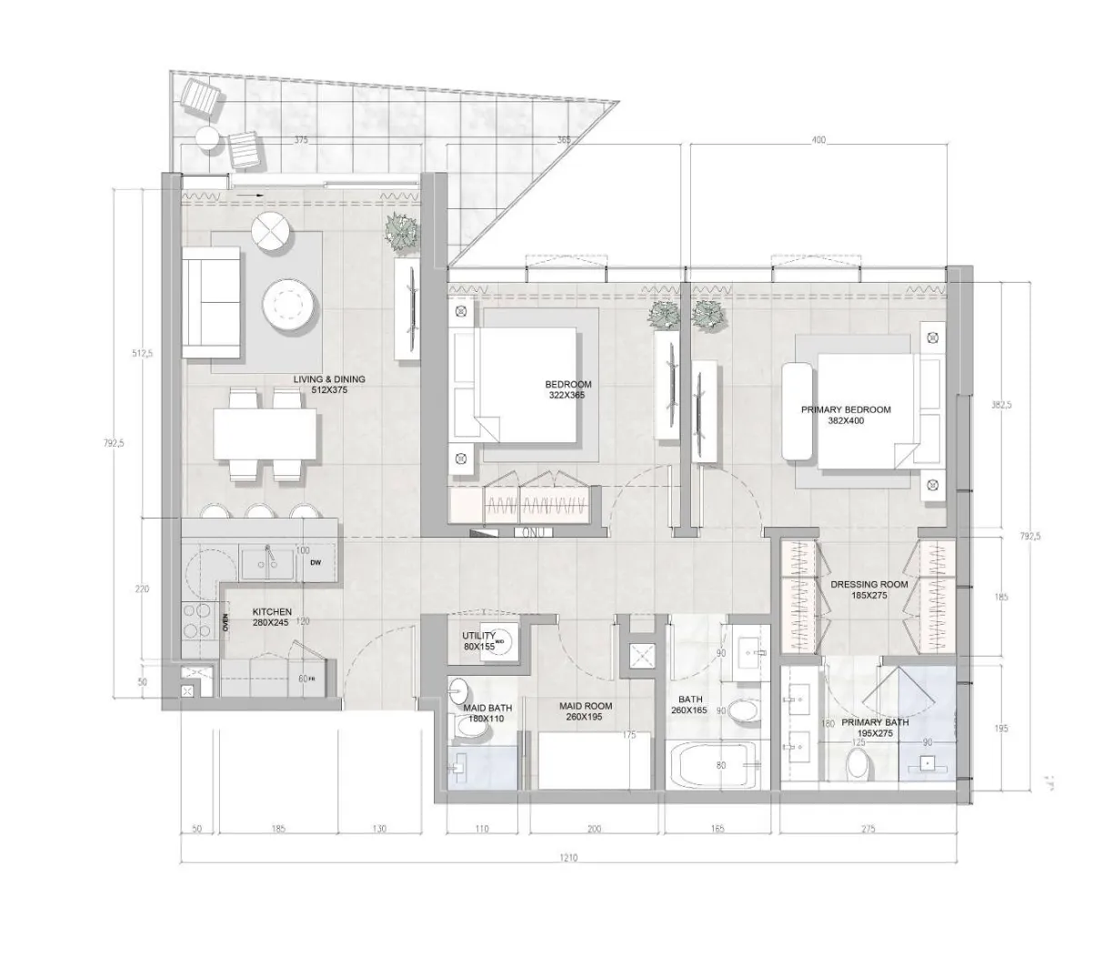 RAK Properties Solera Downtown Mina floor plan