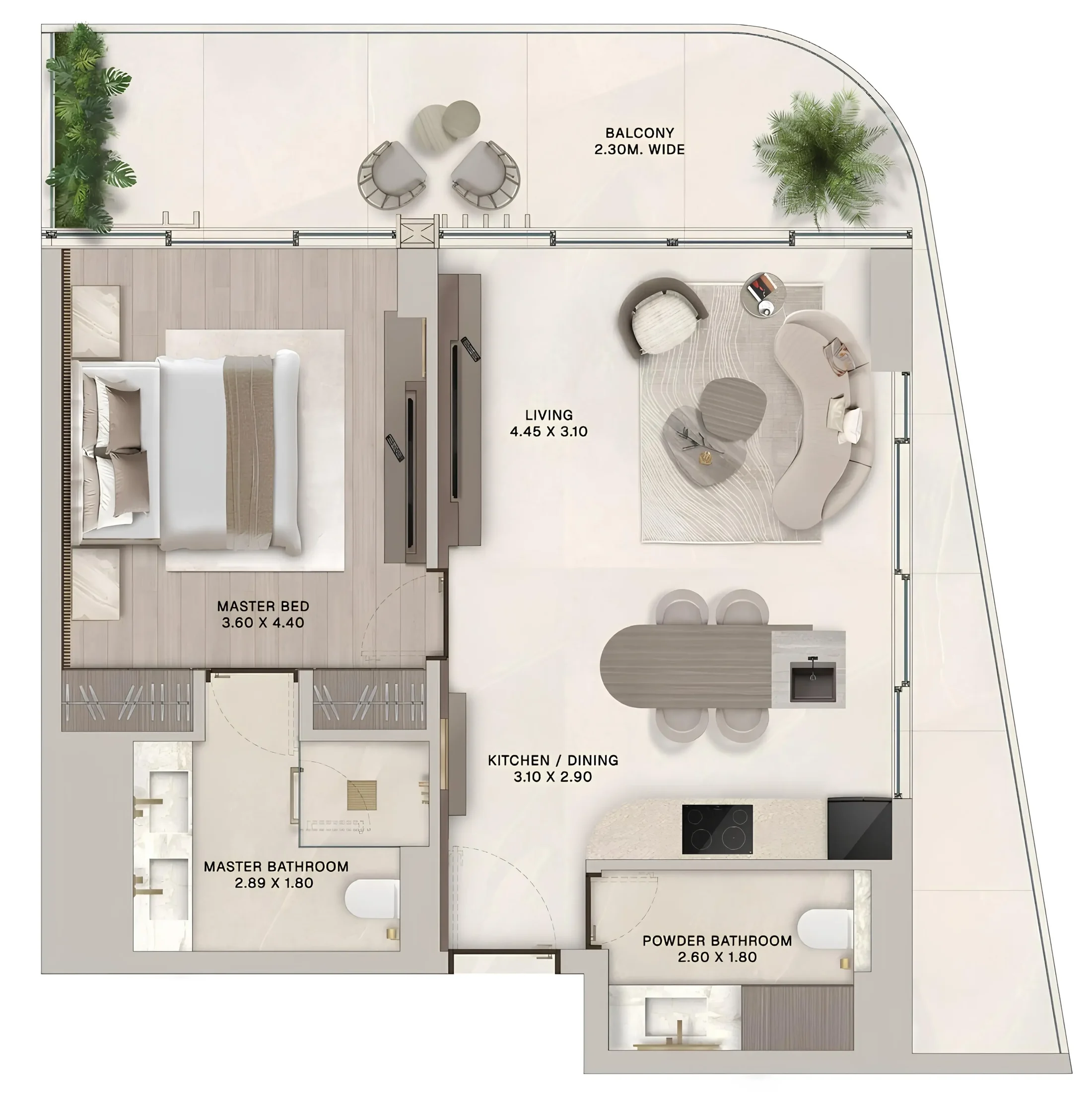 Al Huzaifa Properties Soléva Beach Residences floor plan