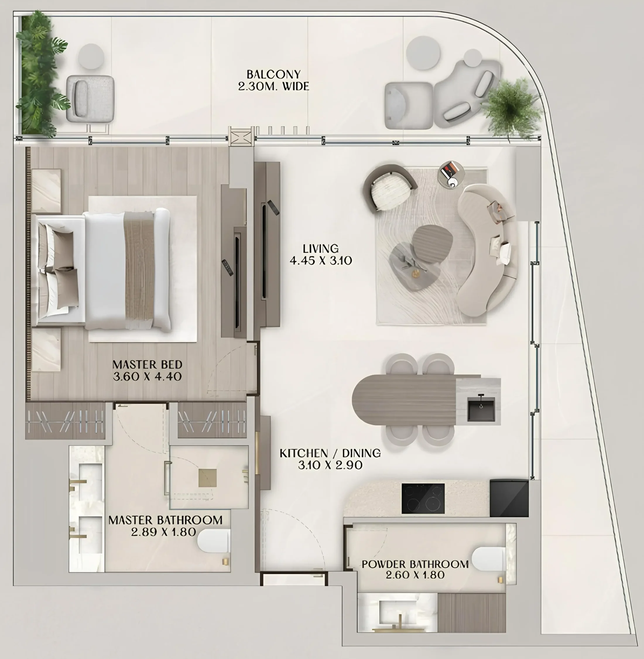 Al Huzaifa Properties Soléva Beach Residences floor plan