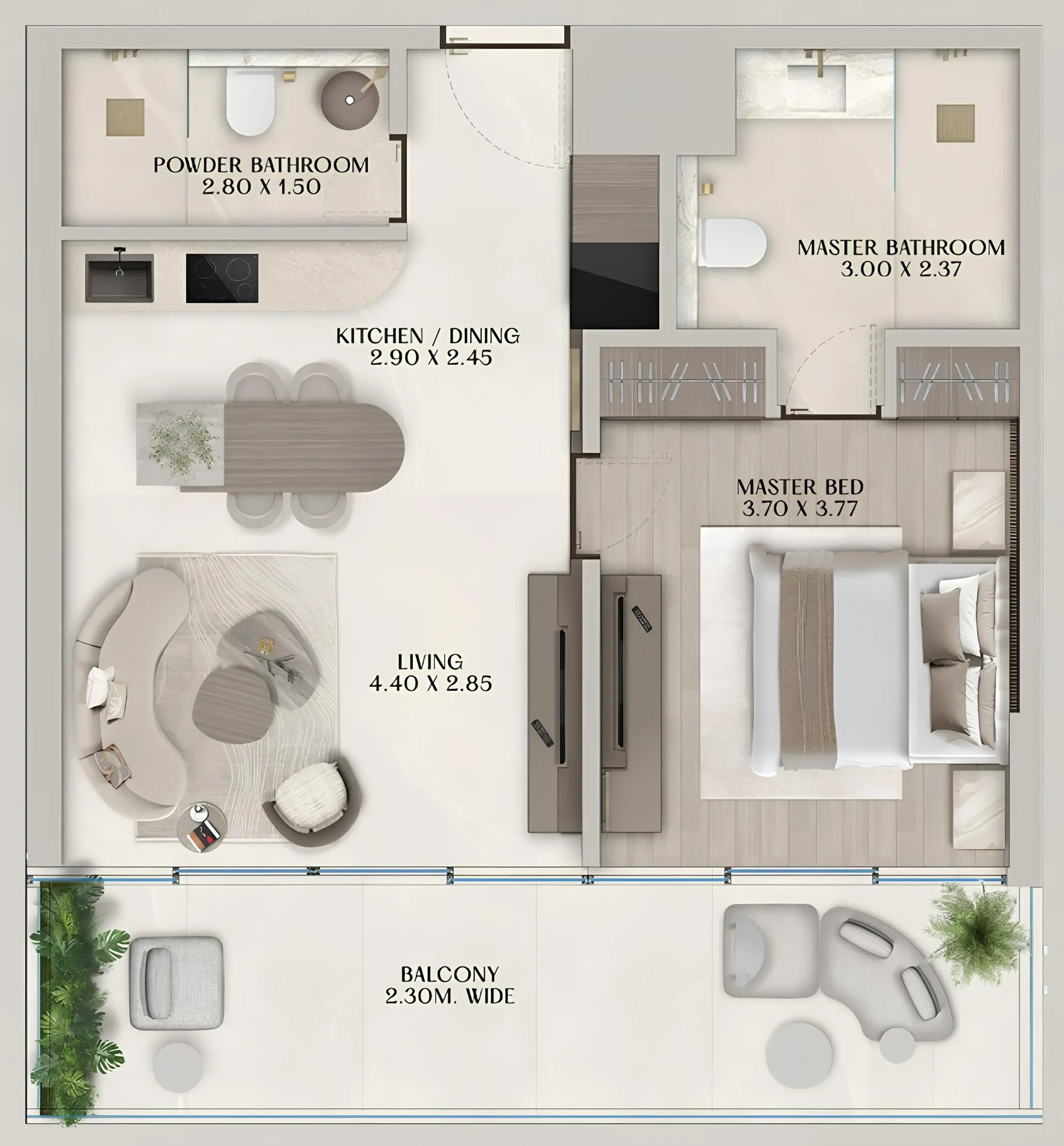 Al Huzaifa Properties Soléva Beach Residences floor plan