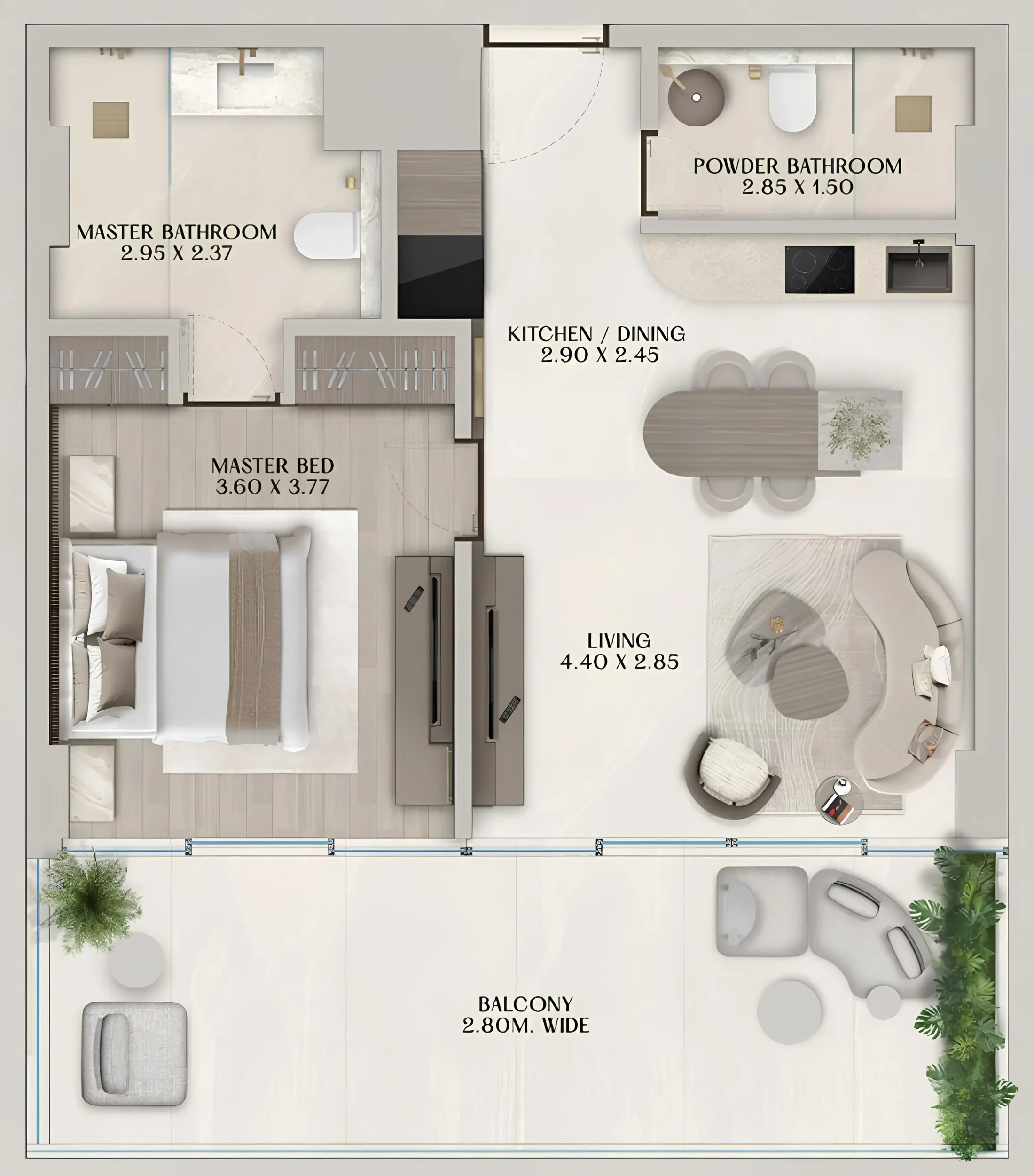 Al Huzaifa Properties Soléva Beach Residences floor plan
