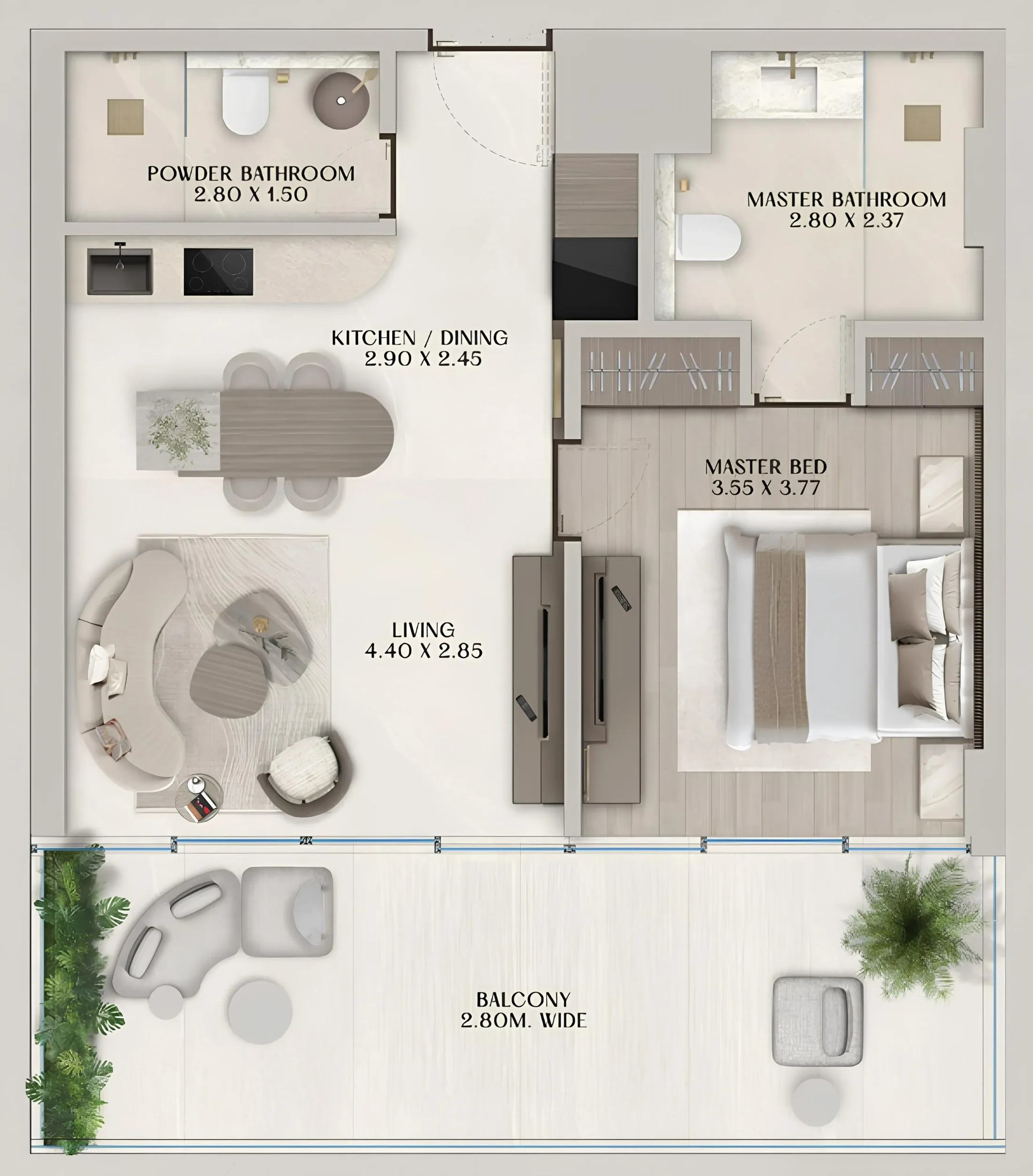 Al Huzaifa Properties Soléva Beach Residences floor plan