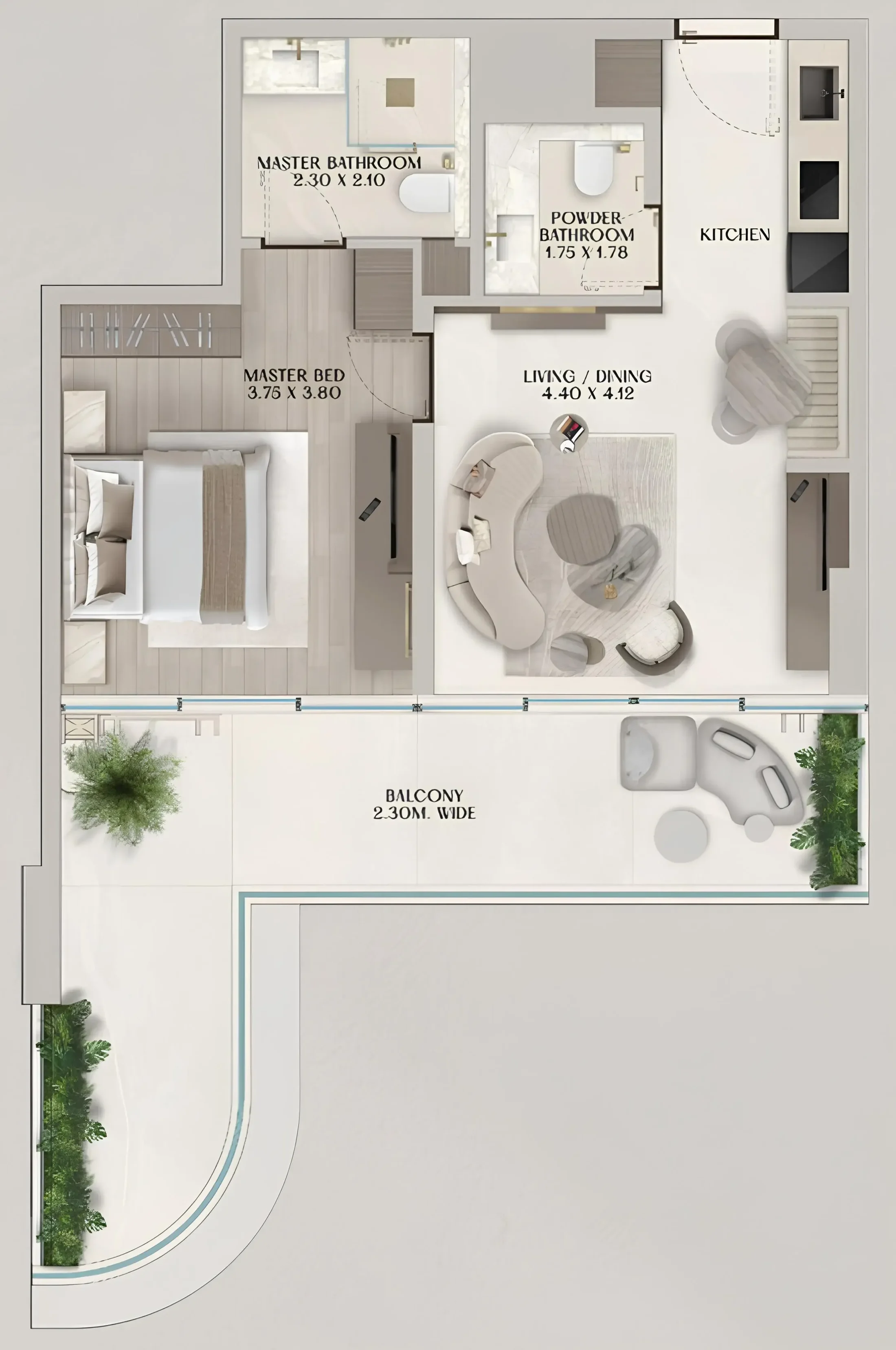 Al Huzaifa Properties Soléva Beach Residences floor plan