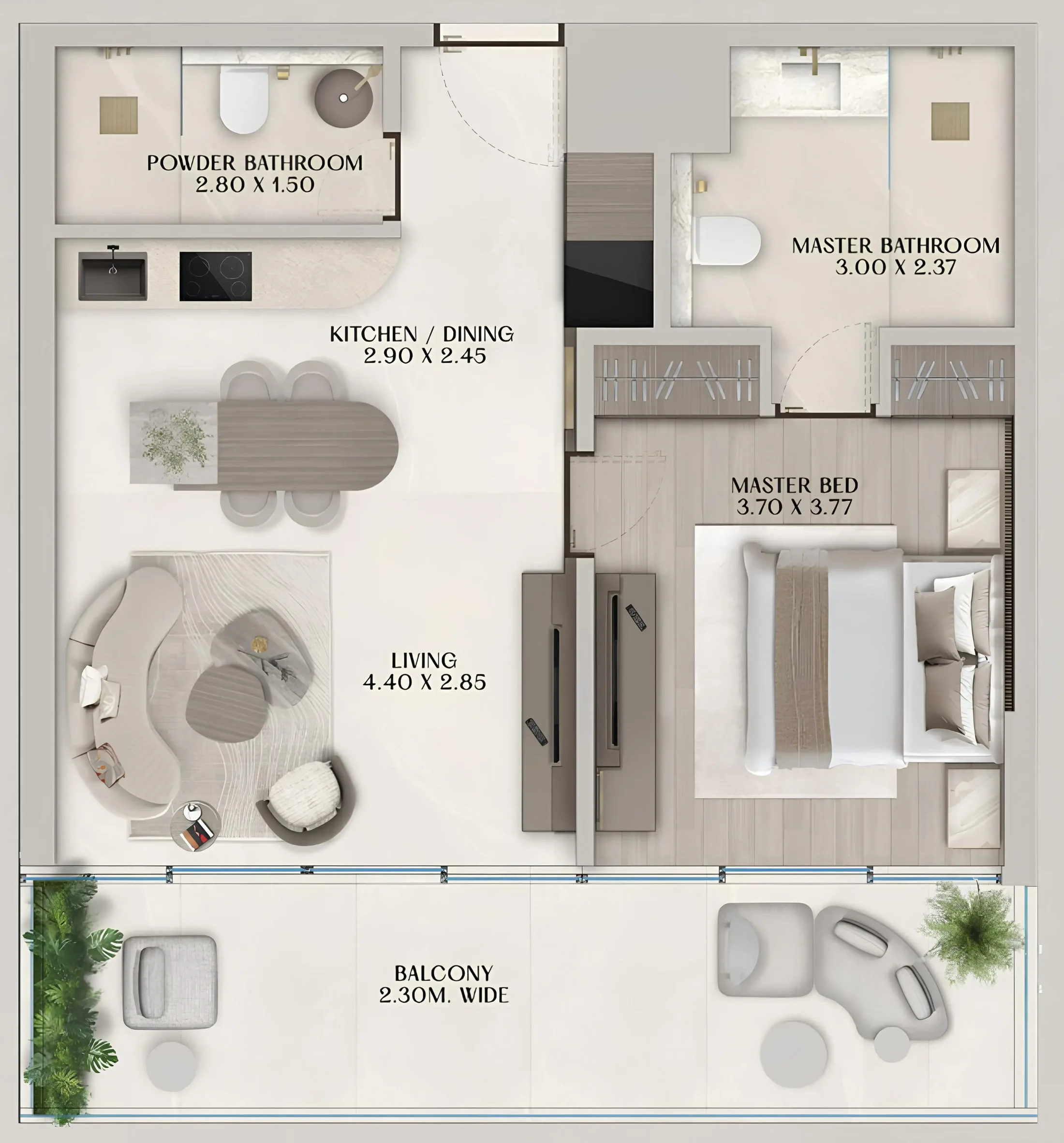 Al Huzaifa Properties Soléva Beach Residences floor plan