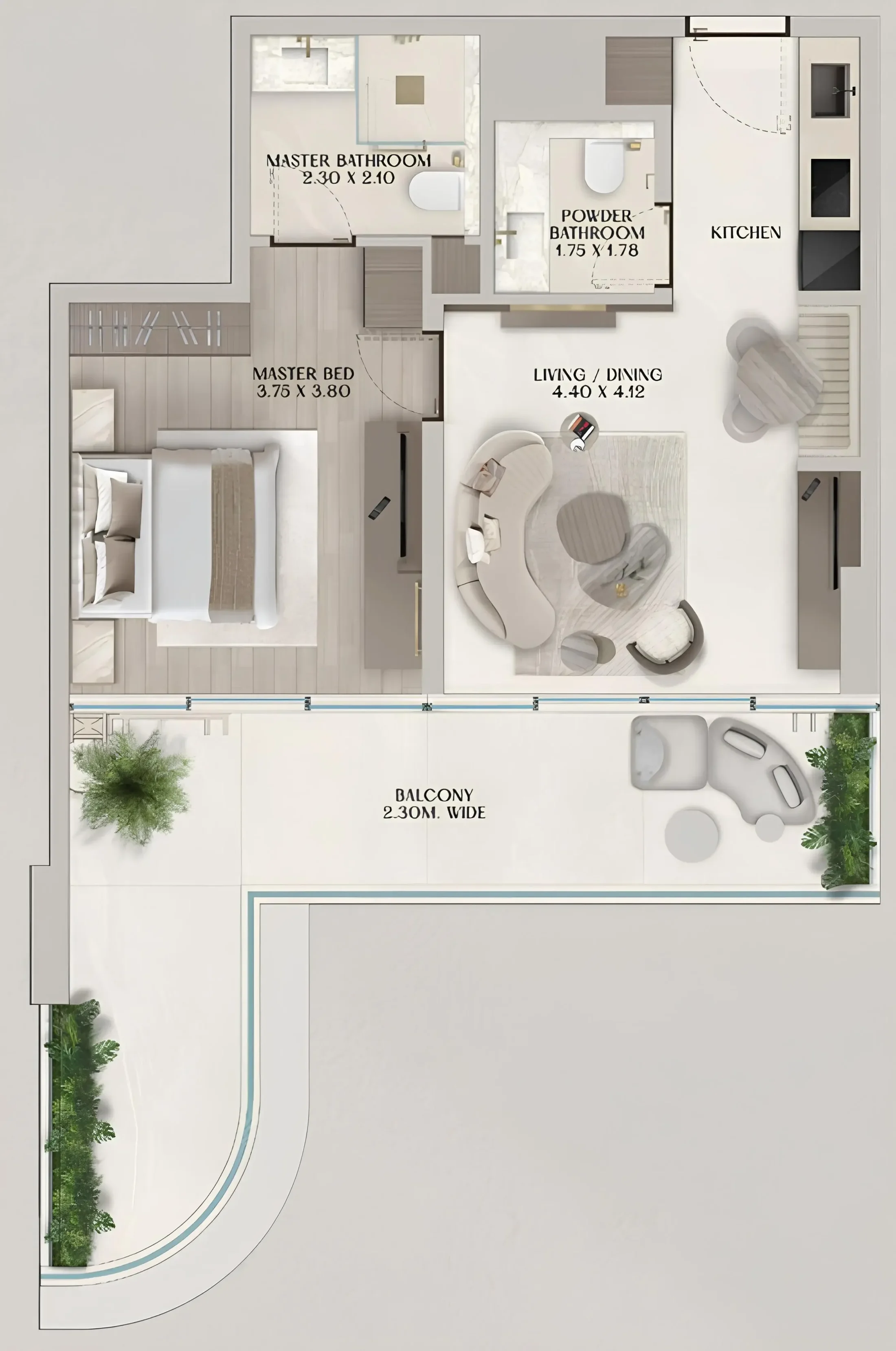 Al Huzaifa Properties Soléva Beach Residences floor plan