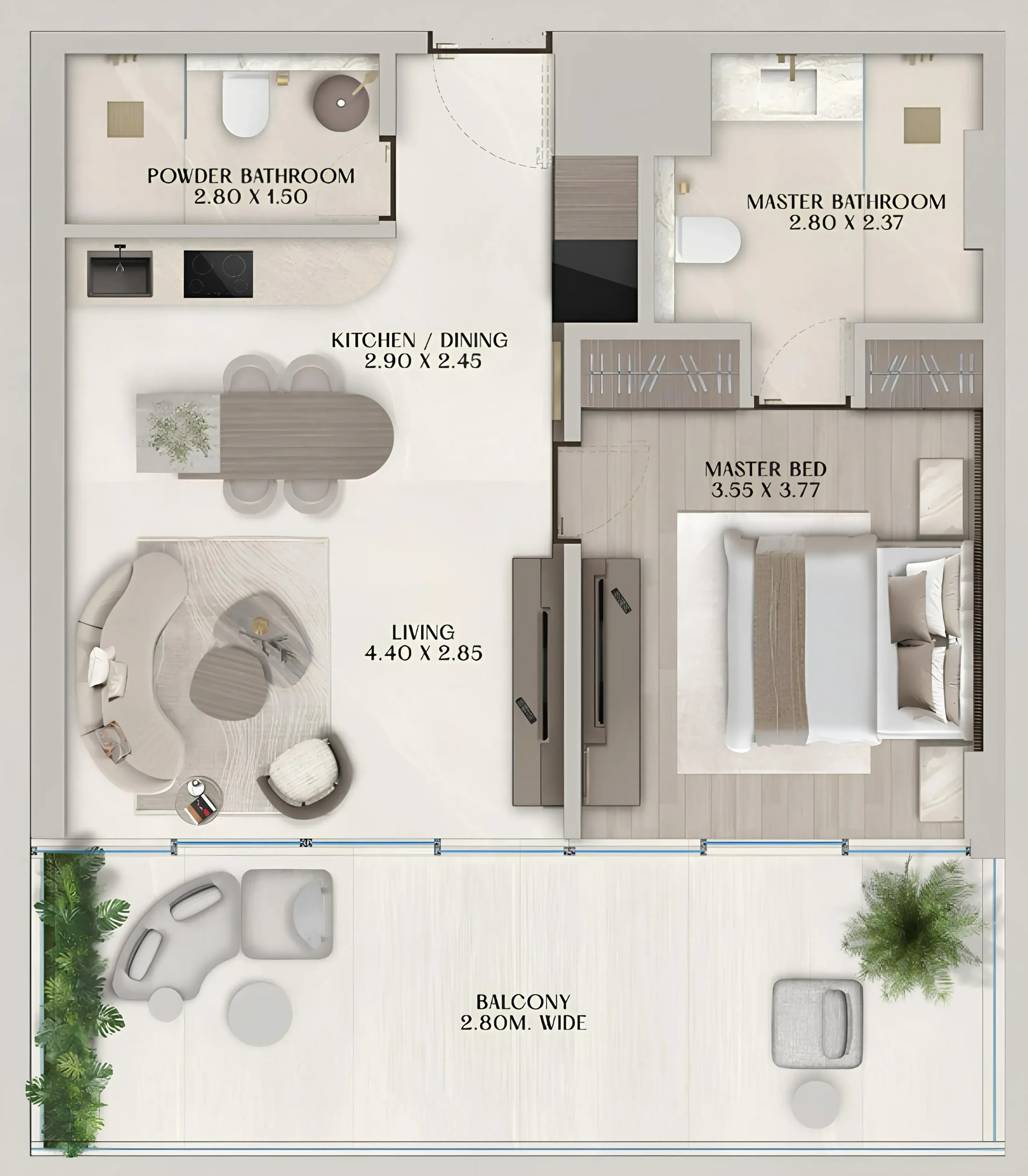 Al Huzaifa Properties Soléva Beach Residences floor plan