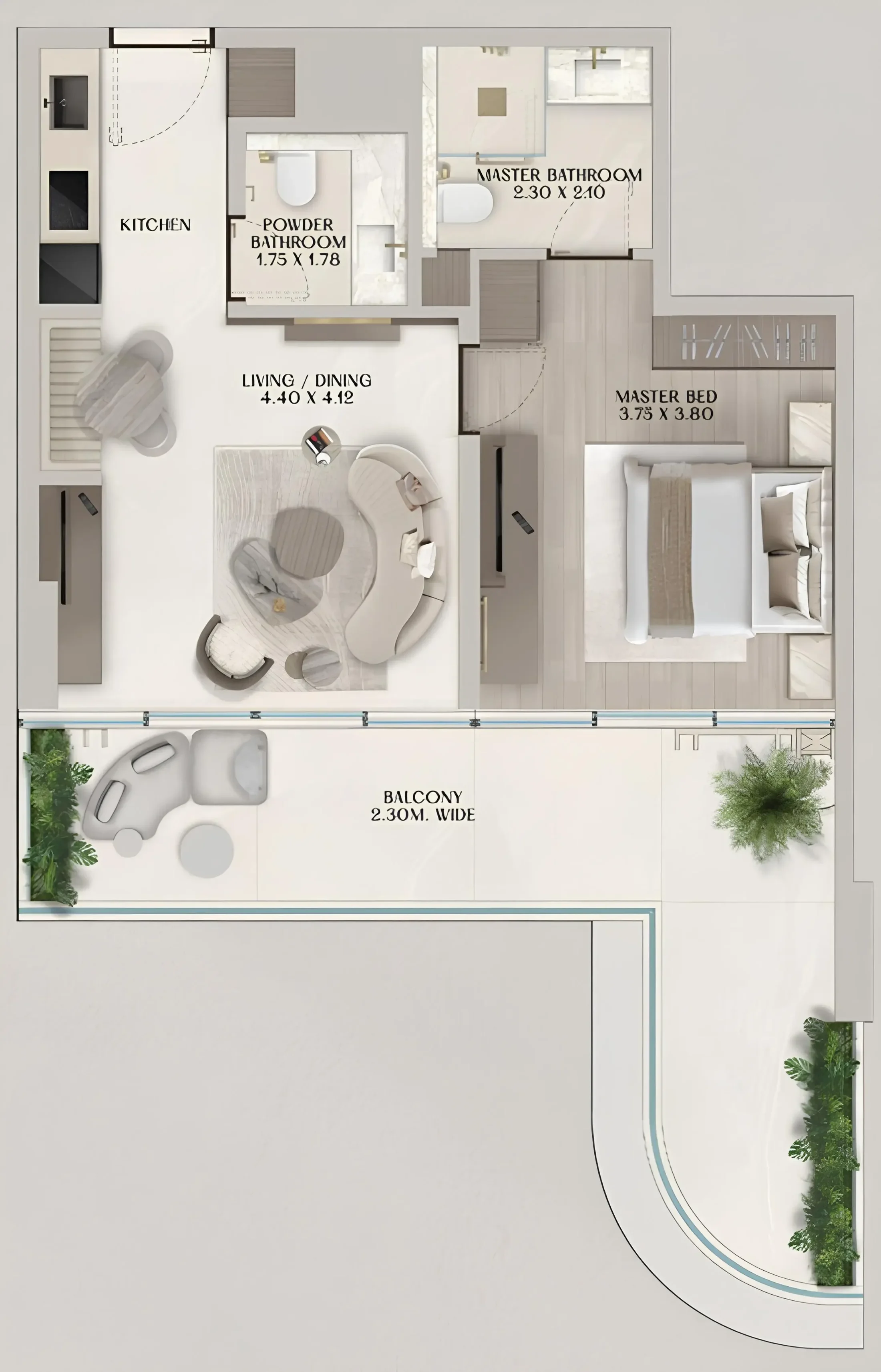 Al Huzaifa Properties Soléva Beach Residences floor plan
