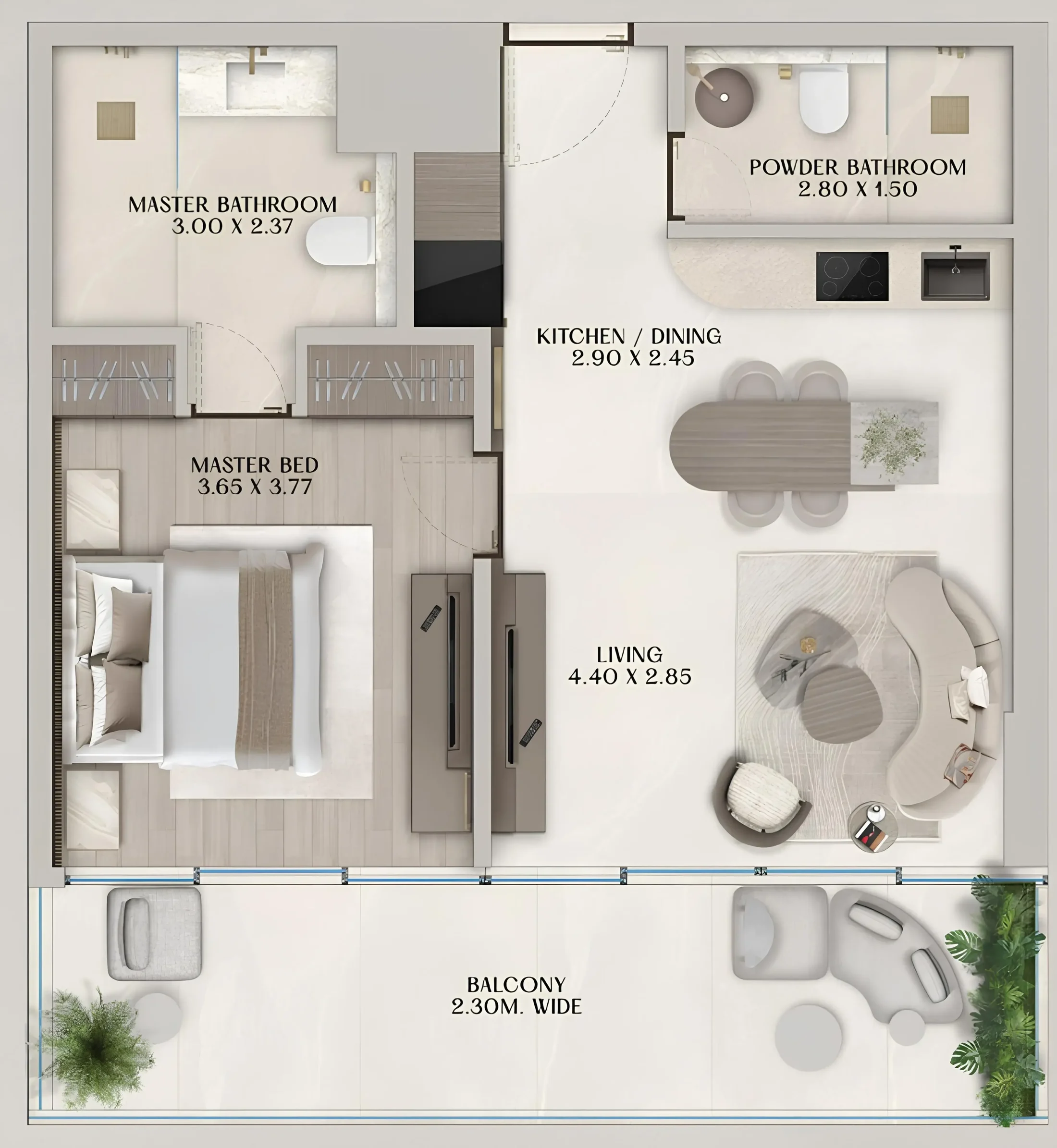 Al Huzaifa Properties Soléva Beach Residences floor plan
