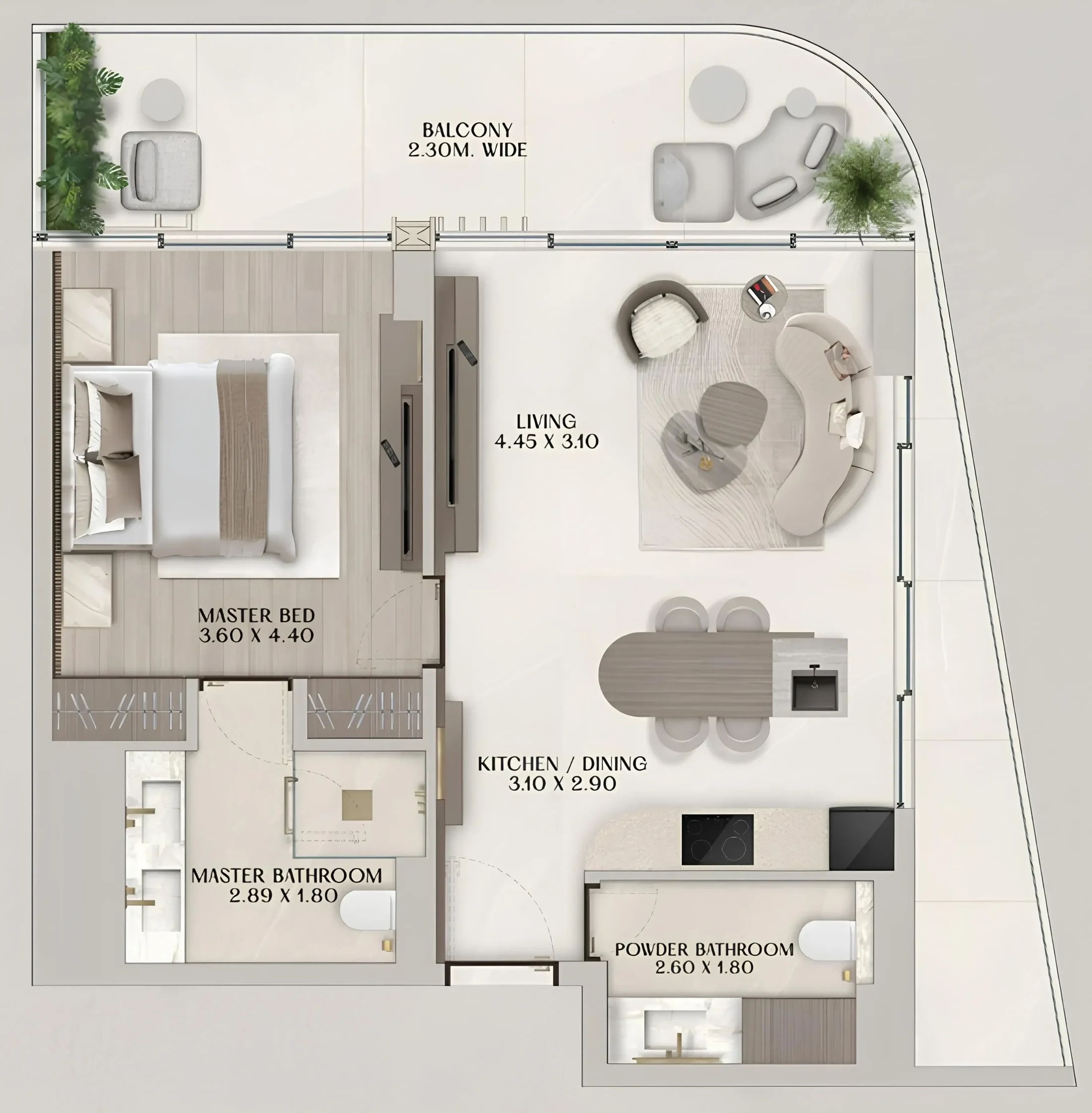 Al Huzaifa Properties Soléva Beach Residences floor plan